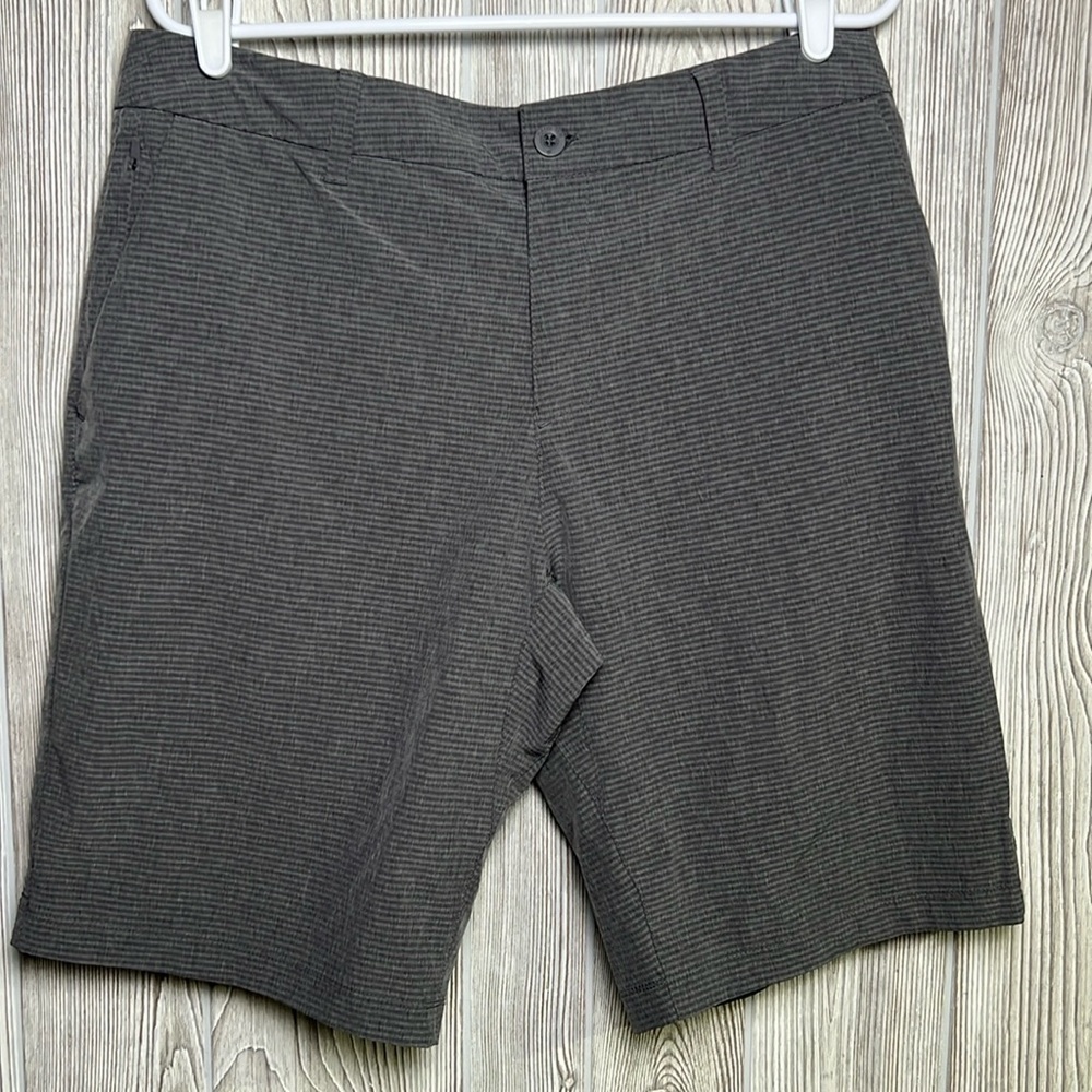 Hang Ten Men's Hybrid Short Gray Stripe Size 34